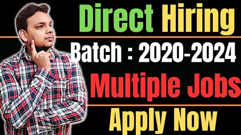 Direct Hirings OFF Campus Drive For 2024 2023 2022 Batch Hiring