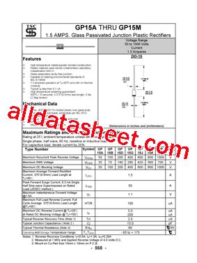 GP15A Datasheet(PDF) - Taiwan Semiconductor Company, Ltd