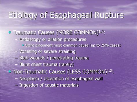 Ppt Esophageal Rupture Powerpoint Presentation Free Download Id