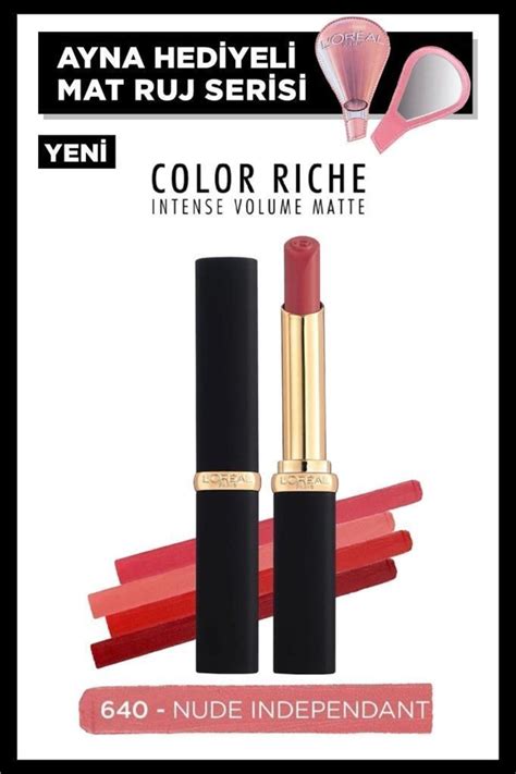 L Oreal Paris Color Riche Intense Volume Matte Ruj Nude Independant Ayna Fiyatı