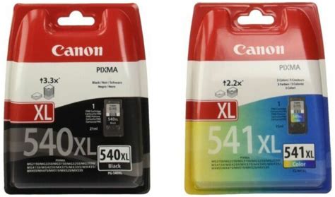 Canon PG 540XL CL 541XL High Capacity Ink Cartridge Multi Coloured Pack