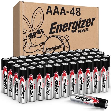 Energizer Max Alkaline Aaa Batteries 48 Pack In The Aaa Batteries