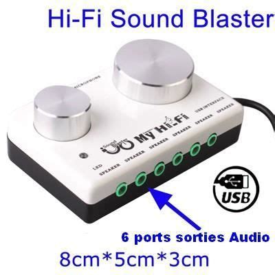 Carte Son Usb Externe My Hi Fi Sound Blaster Cdiscount Informatique