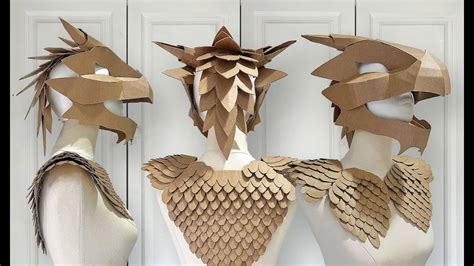 How To Make A Cardboard Dragon Head YouTube