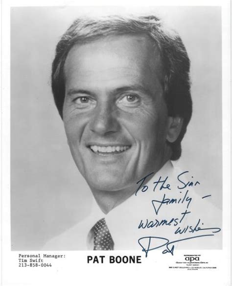 Boone Pat Autographed 8x10 Photo Rk Sports Promotions