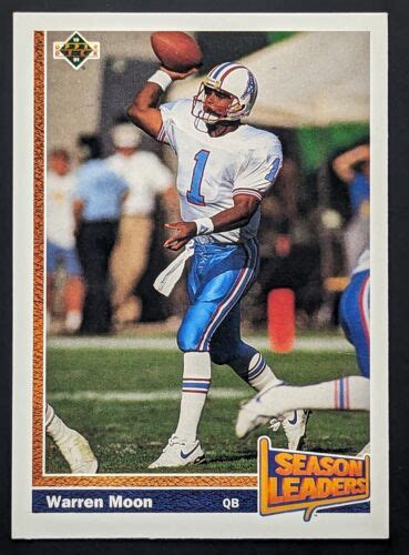 Warren Moon Houston Oilers Upper Deck Card Ebay