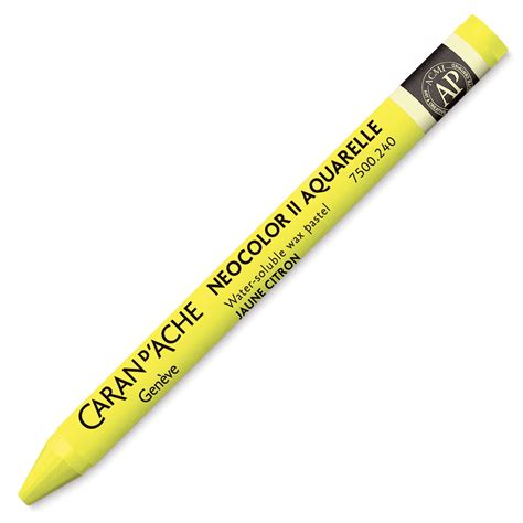 Caran D Ache Neocolor II Aquarelle Artists Pastel Lemon Yellow