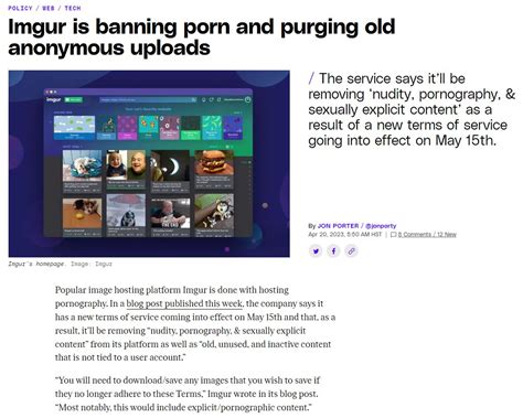 Ricky Cage Top Of The Time On Twitter Imgur S Banning Porn Internet Puritanism