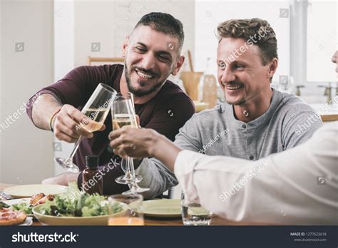 Gay Men Having Dinner In Restaurant Images Stock Photos Vectors Shutterstock