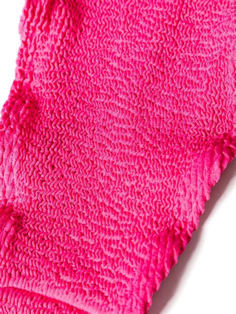 Bond Eye Splice Seersucker Bikini Bottoms Pink FARFETCH
