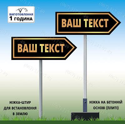 Таблички указатели на ножке | Сравнить цены и купить по акции со ...