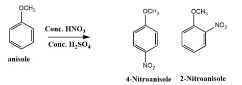 What Will Be The Major Product Obtained When Anisole React With Conc