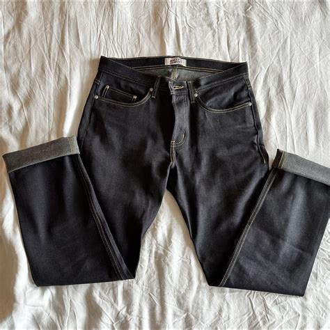 Naked Famous Easy Guy Deep Indigo Stretch Depop