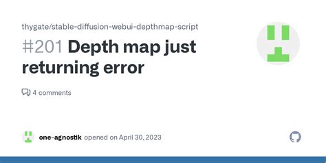 Depth Map Just Returning Error Issue Thygate Stable Diffusion