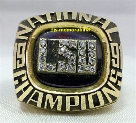 1991 Louisiana State Lsu Tigers National Championship Ring Buy And Sell Championship Rings