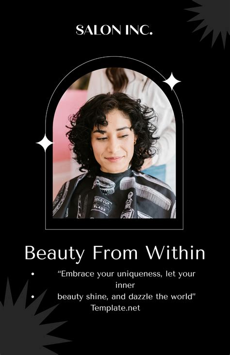 Free Salon Motivational Poster Template to Edit Online