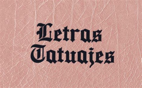 Letras Cursivas Para Tatuajes