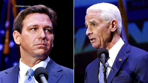 Ron Desantis And Charlie Crist Face Off In Florida Gubernatorial Debate