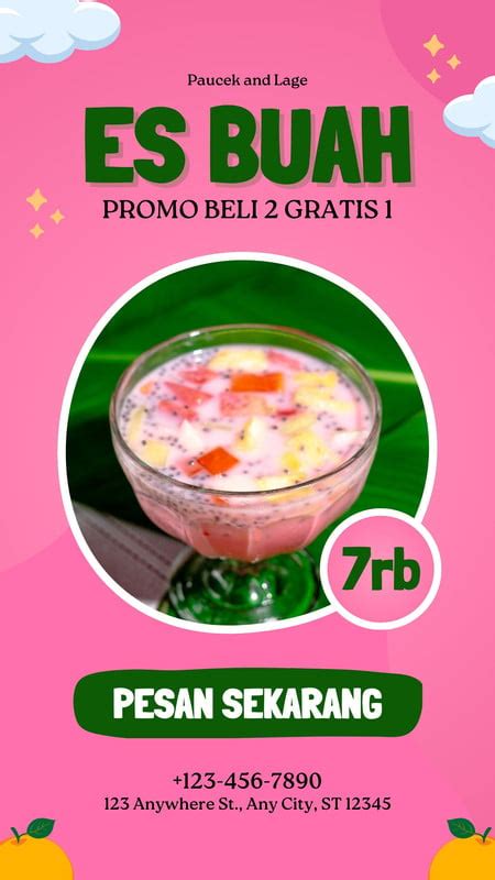 Halaman 2 Gratis Desain Contoh Minuman Canva