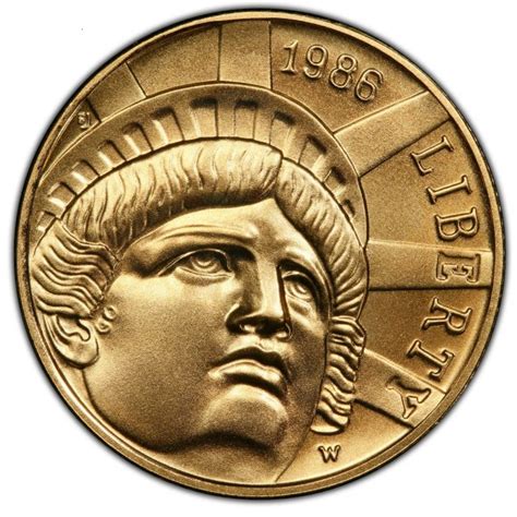 $5 Statue of Liberty Commemorative 1986 Gold Coin