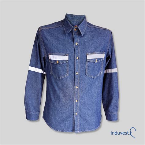 Camisa Jean B Sica De Trabajo Reflectiva Induvest