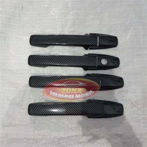 Jual Cover Handle Pelapis Gagang Pintu Honda Brio Lama New Carbon Hitam