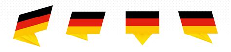 Flag of Germany in modern abstract design, flag set. 10693431 Vector ...