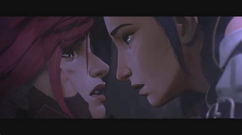 Arcane Vi And Caitlyn I Kissed A Girl Music Video YouTube