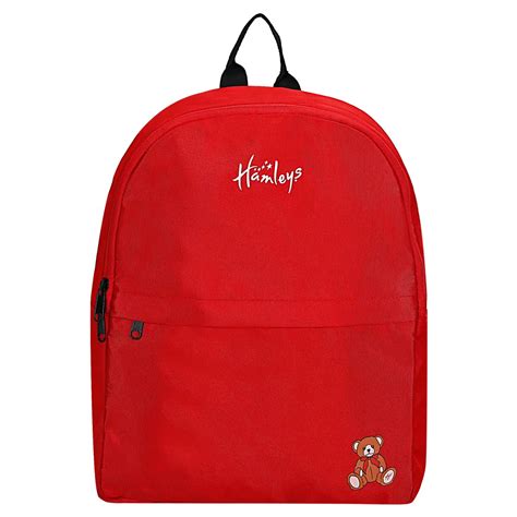 Hamleys School Bags 2 Compartments Stylish And Trendy School Bag 12yrs Red