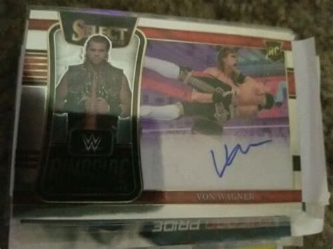 2022 Panini Select WWE Ringside Action Signature Von Wagner Autograph