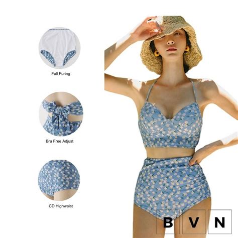 Jual Bvn Set Bikini Baju Renang Two Piece Shopee Indonesia