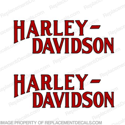 Harley Davidson Fuel Tank Motorcycle Decals Set Of Style