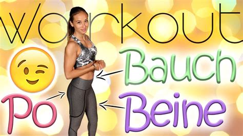 Bauch Beine Po Training für Zuhause 30 Min Workout Ohne Geräte