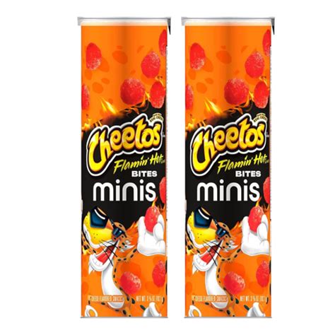 NEW Cheetos Mini Sized Bites Flamin Hot Crunchy Cheese Snacks 3 5 8Oz 2