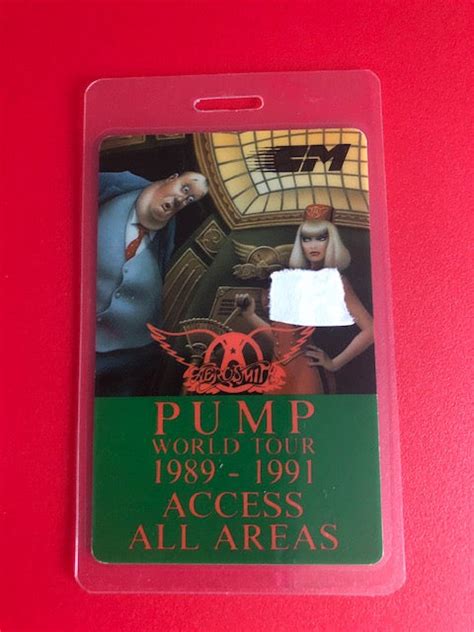 Aerosmith - Pump World Tour 1989-91 - Backstage Pass — Selling The ...