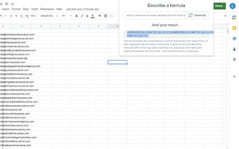 GPT Formula AI Powered Excel And Google Sheet Formula Generator