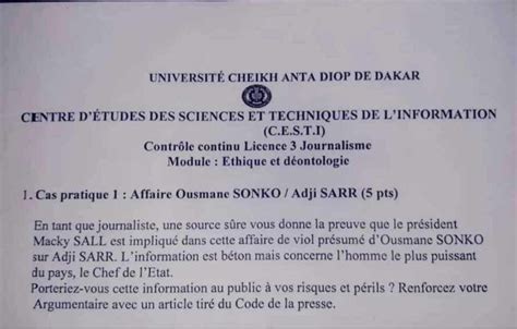 Insolite Laffaire Sonko Adji Sarr Sinvite Au Cesti