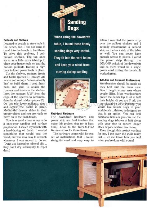 Downdraft Table Plans • WoodArchivist