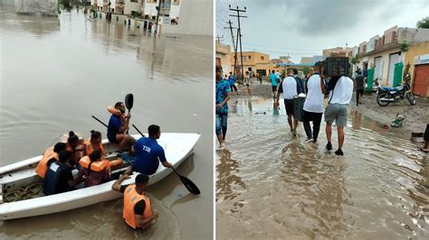 Gujarat Flood Over 7000 Evacuated As Heavy Rains Lash Gujarats Jamnagar And Rajkot