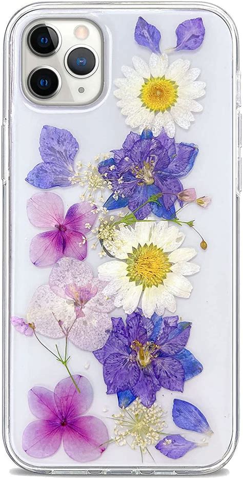 Amazon Abbery Designed For IPhone 11 Pro Max Pressed Flower Case