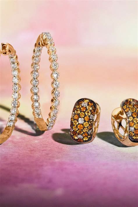 Honey Gold Earrings Nude Diamonds And Cinnamon Citrine