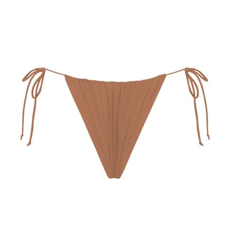 Tan Adjustable Bikini Bottom Ruched Swimsuits