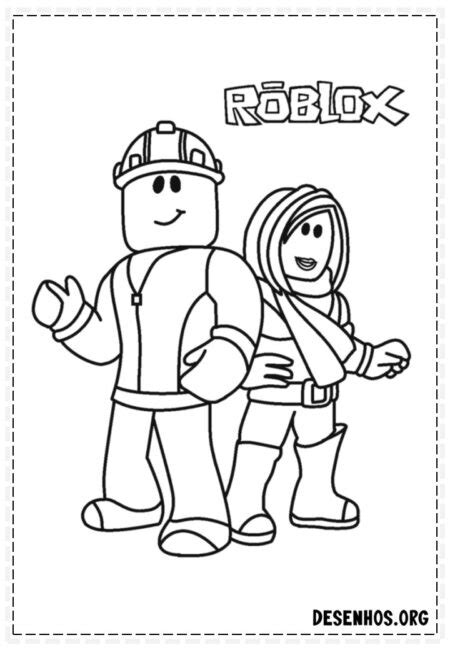 Desenho Roblox Para Colorir