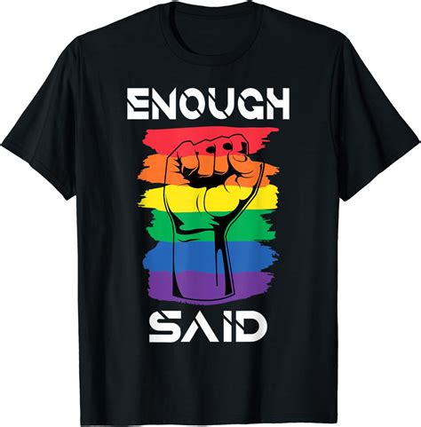 Gay Pride LGBT Rainbow Fist LGBTQ Pride Month Merch T Shirt Walmart