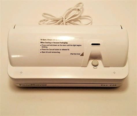 Foodsaver Vac 240 Home Vacuum System Food Sealer Storage Bag Machine Ebay