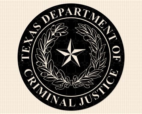 Texas Department of Criminal Justice Seal SVG Bundle, Criminal Justice