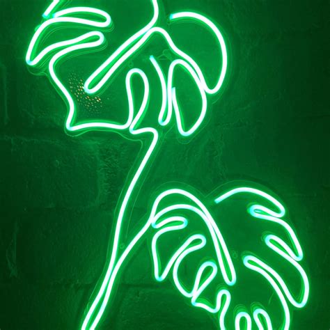 Monstera Plant Neon Wall Art Australia S 1 Custom LED Neon Light