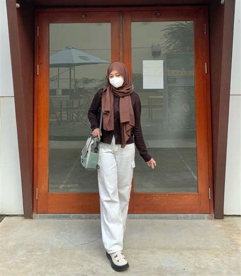 Ootd Celana Cargo Ala Influencer Hijab