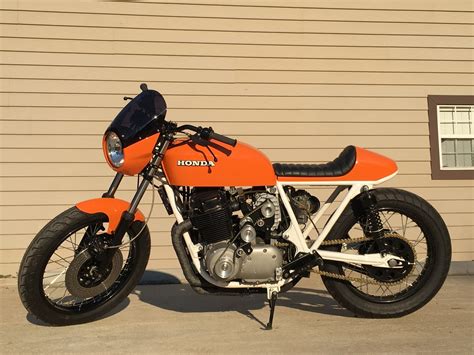 Orange Honda Motorcycle