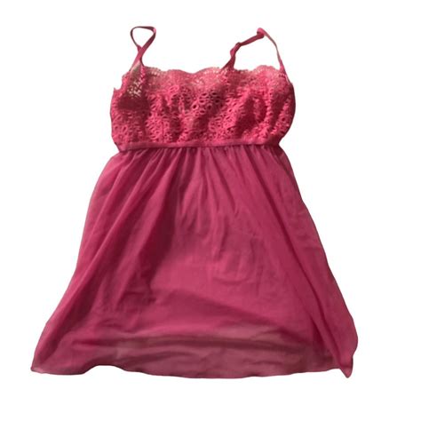 Dreamgirl Hot Pink Lingerie Slip Dress W Depop